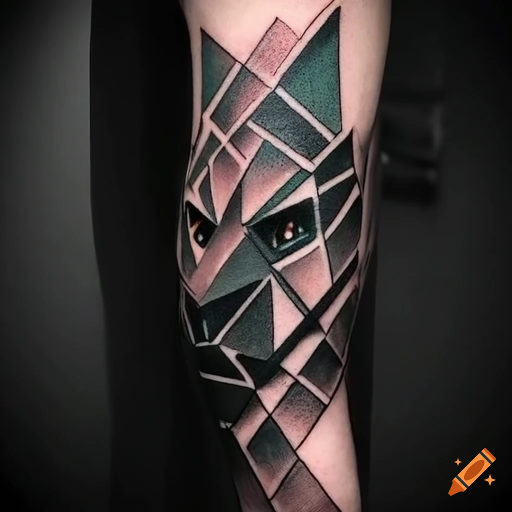 geometric tattoo representing inner strength