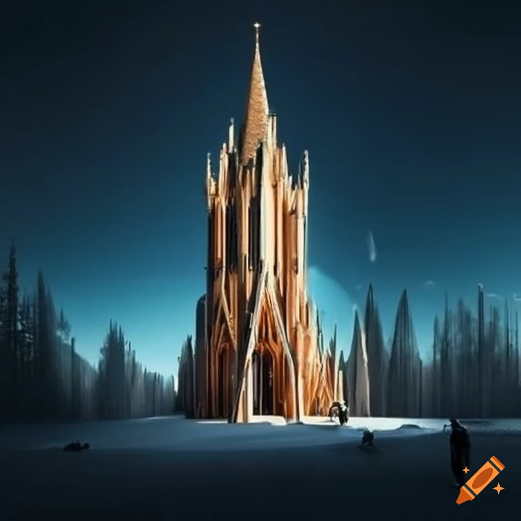 illusion of a cathedral-like cabin