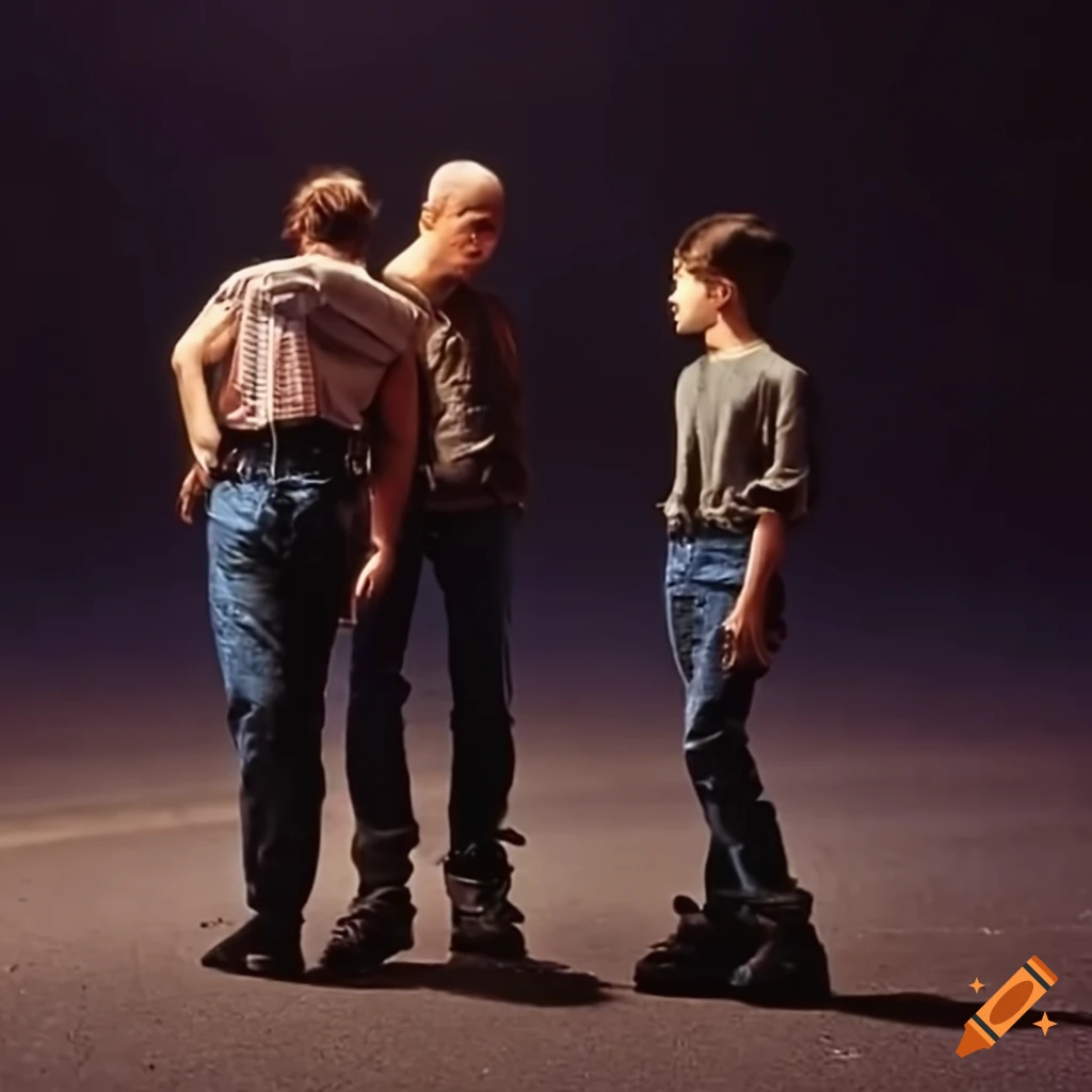 group of stylishly dressed teenage boys walking together
