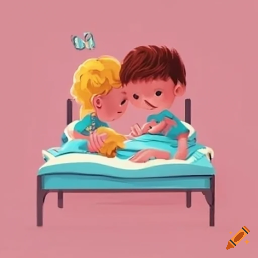 kids sleeping peacefully in their beds