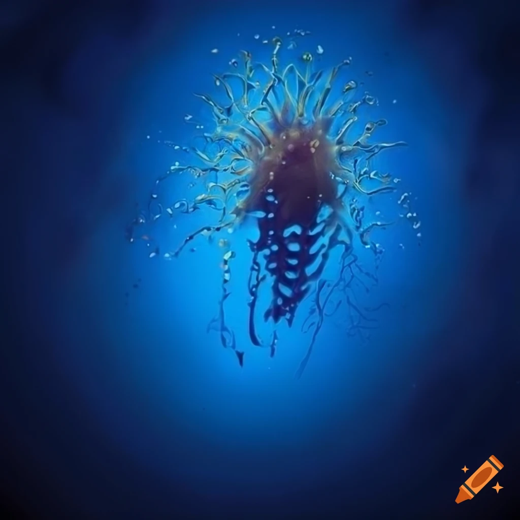 Image Of A Wild Orchid Sea Creature Under The Sea image-of-a-wild-orchid-sea-creature-under-the-sea