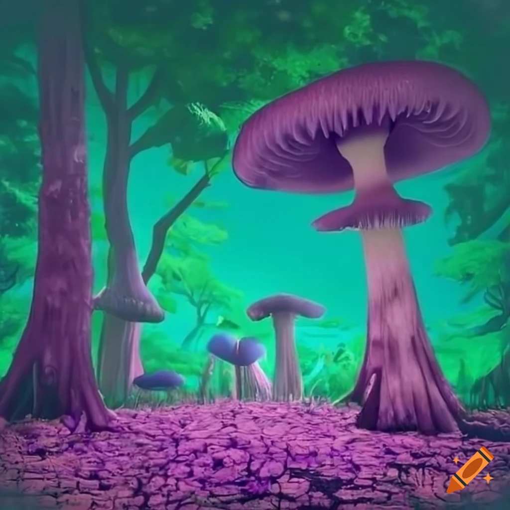 Pixel art mushroom on Craiyon