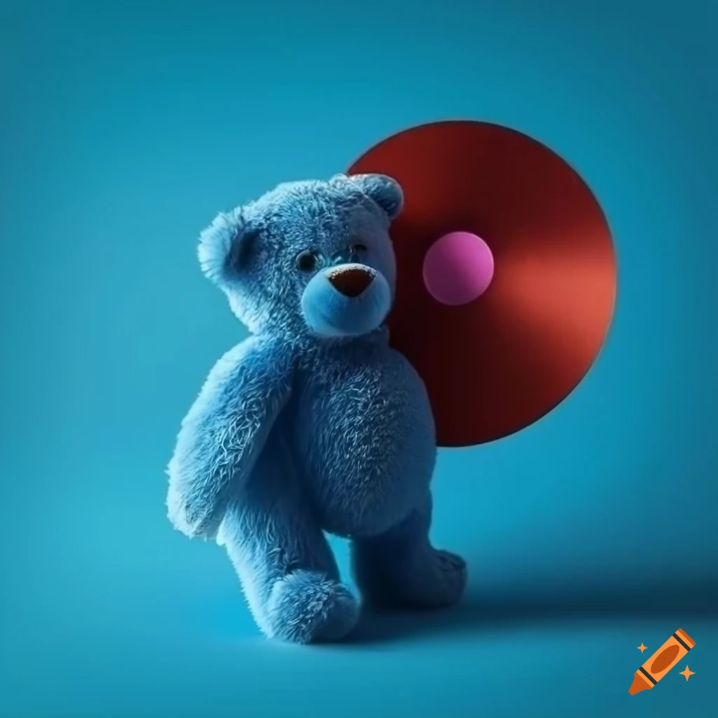 Affiche publicitaire d'un ours en peluche on Craiyon