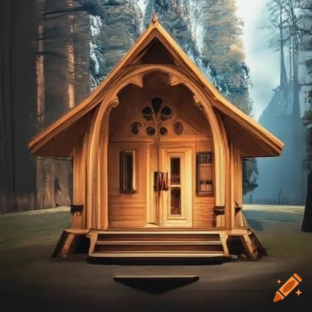 majestic cathedral-like cabin architecture