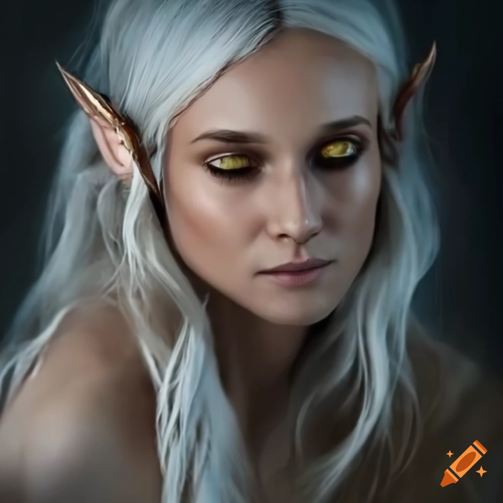 highly detailed portrait of a beautiful elf woman