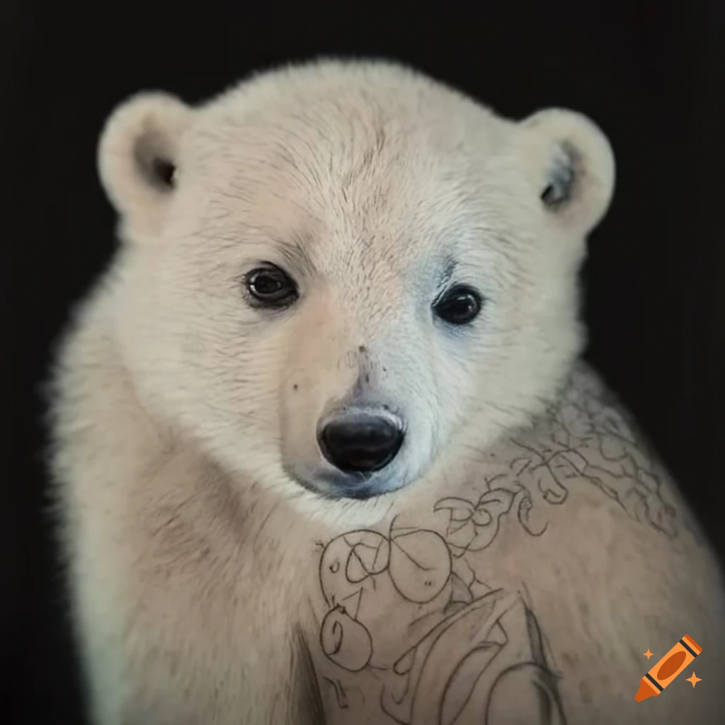 Polar Bear Tattoo Art , Northern Compass Nature Fabric Shower Curtain XL  Navy | eBay