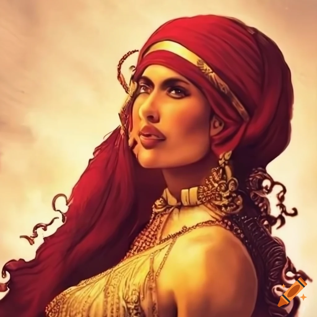 Antique arabic woman