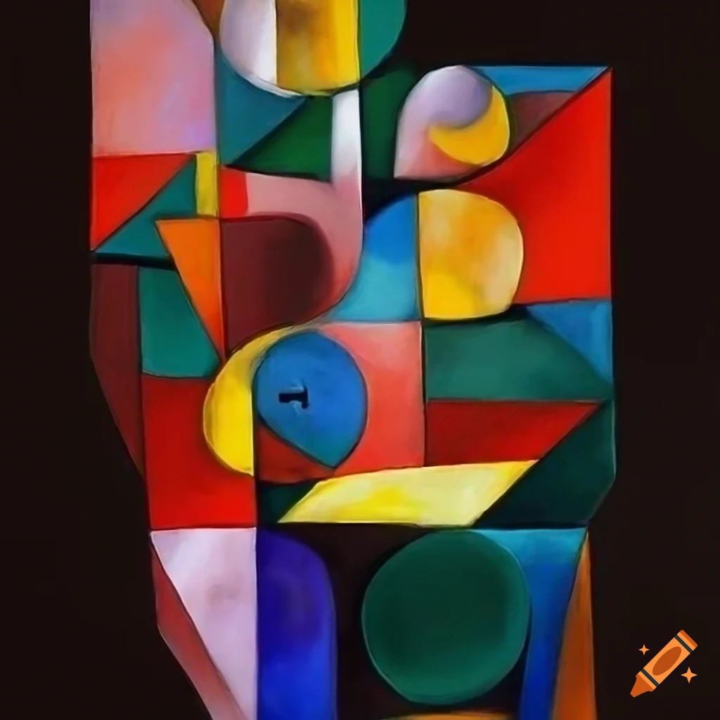 abstract cubist painting