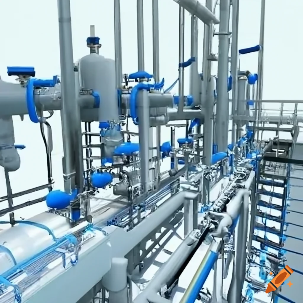 Bim of a drinking water treatment plant on Craiyon