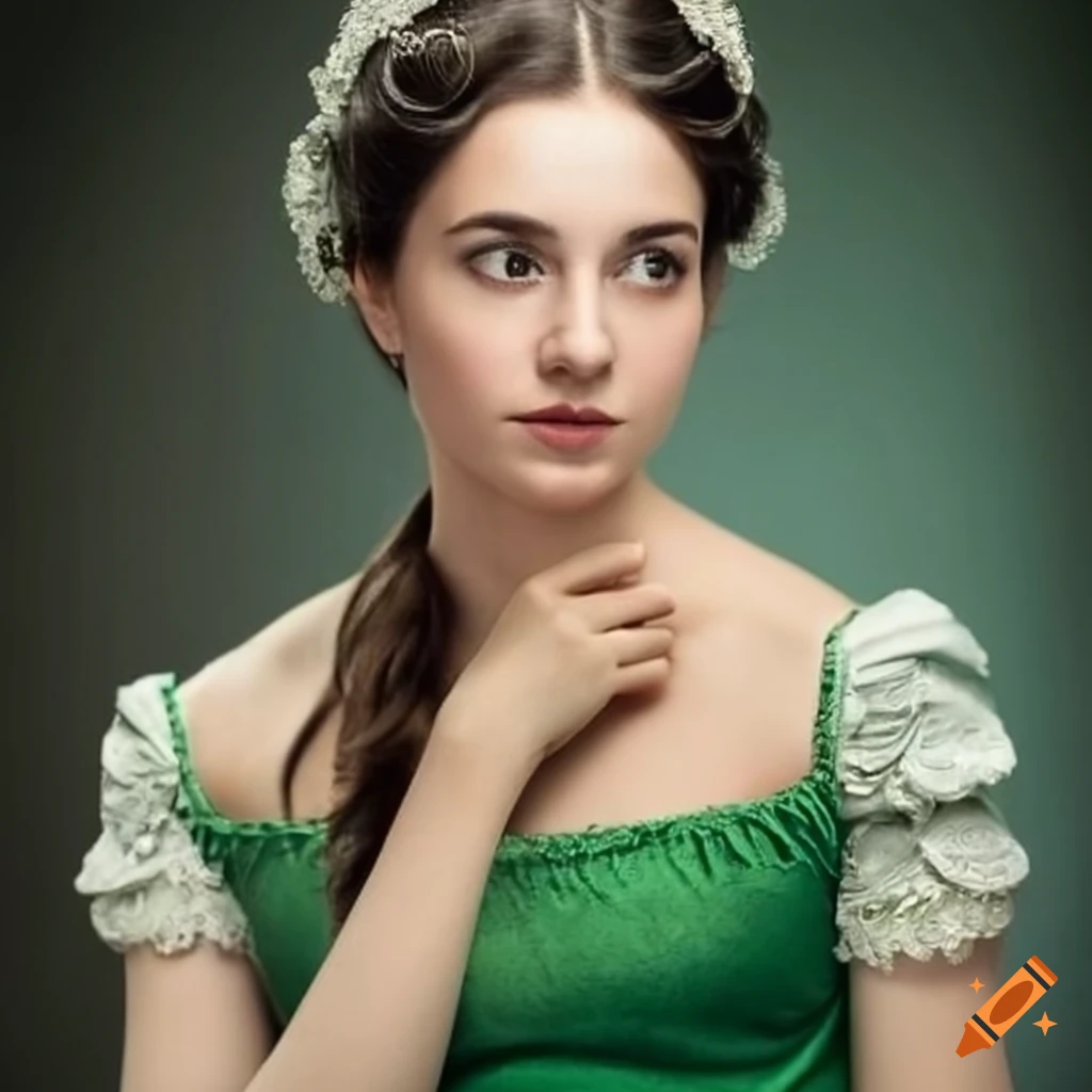 woman in regency era attire