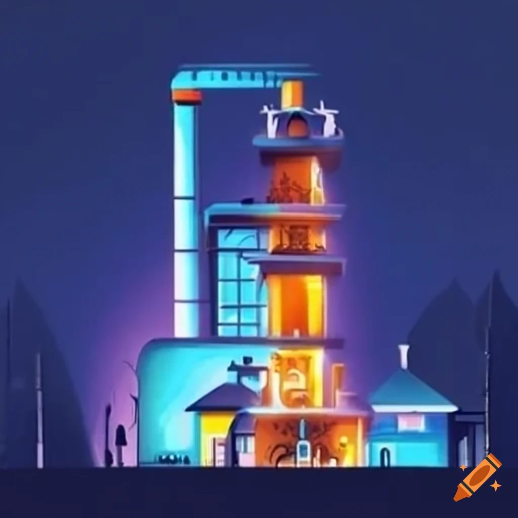 gasification process in a Russian village