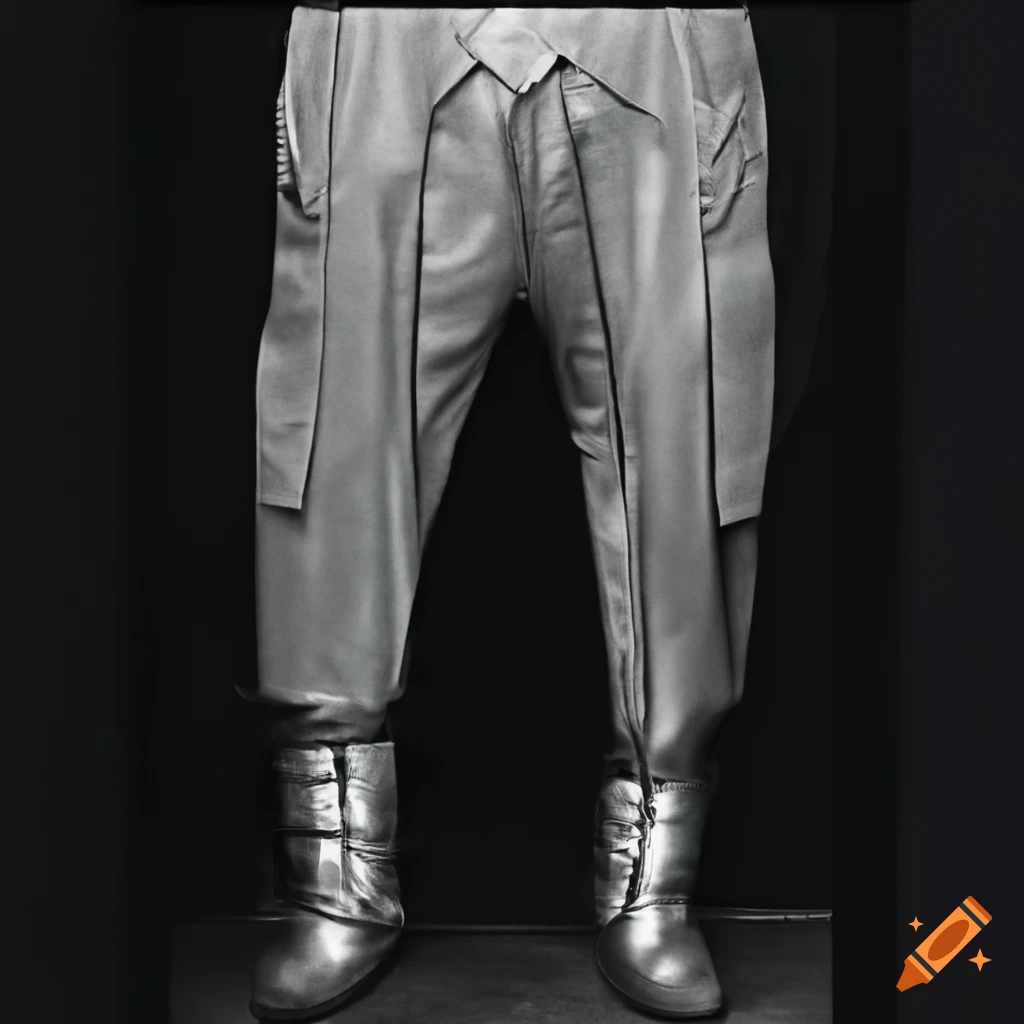 close-up of Martin Margiela bandage pants
