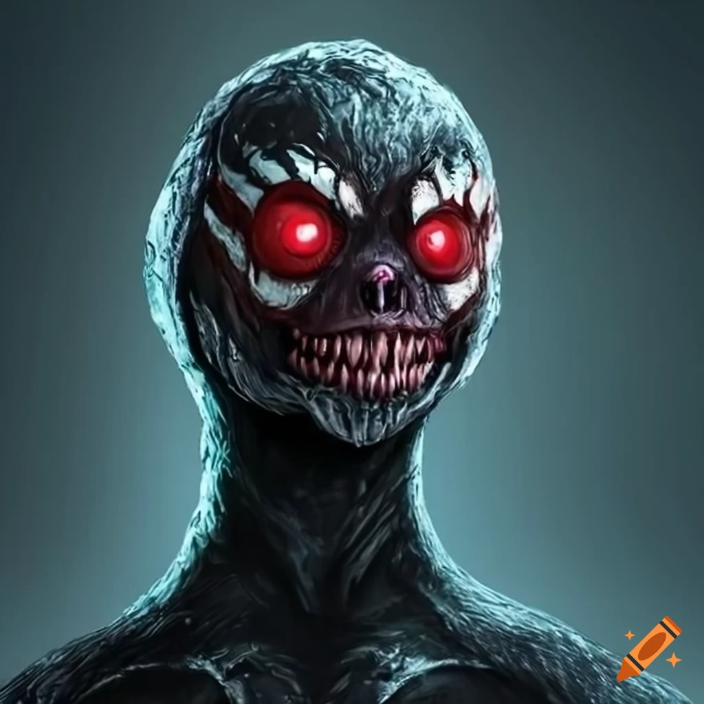 sloth with symbiote suit hiding in shadows