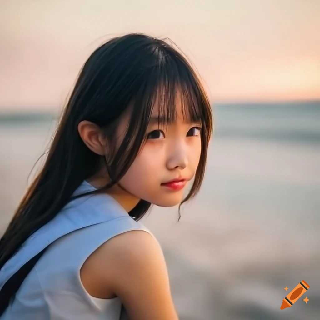 Portrait of a japanese girl in sailor uniform on Craiyon