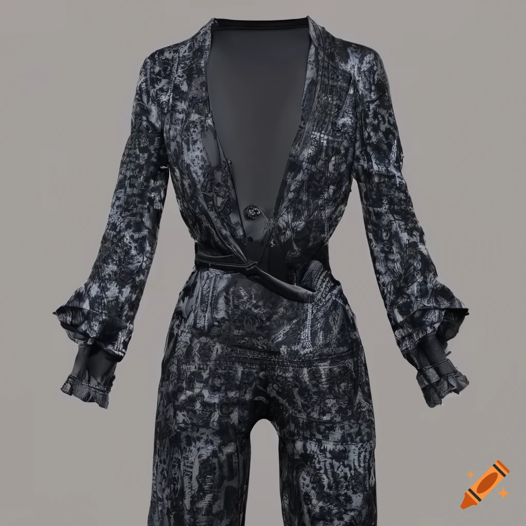 3D render of a daring and stylish mini playsuit