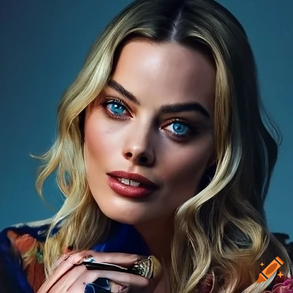 Portrait Of Margot Robbie On Craiyon