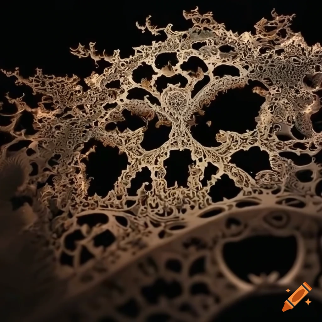 detailed laser-cut fractal sculpture