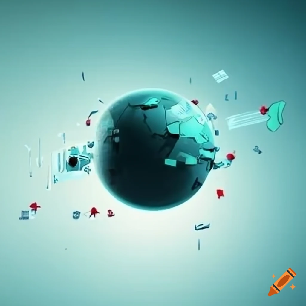 Illustration representing object oriented programming concept on Craiyon