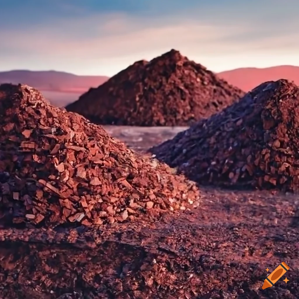 view of a coarse ore stockpile