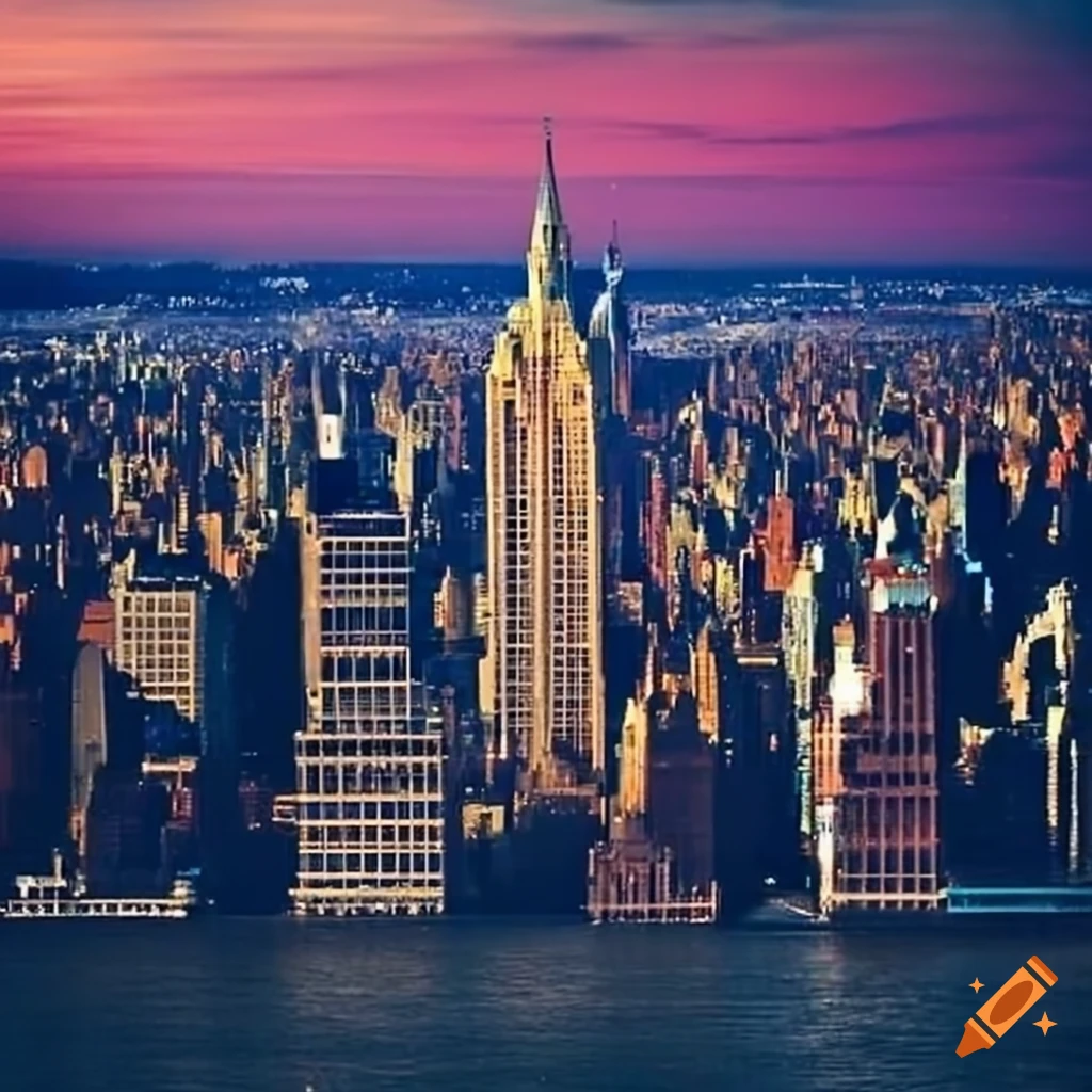 Cityscape Of New York City On Craiyon