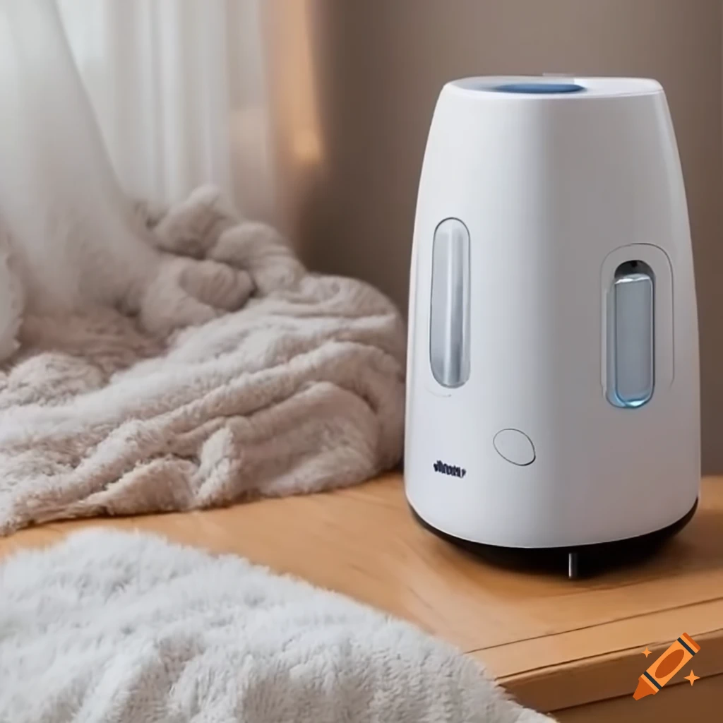 Cozy room with an air humidifier on Craiyon
