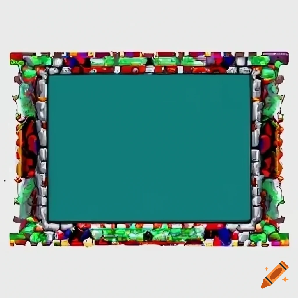 Border frame inspired by 90's video games on Craiyon