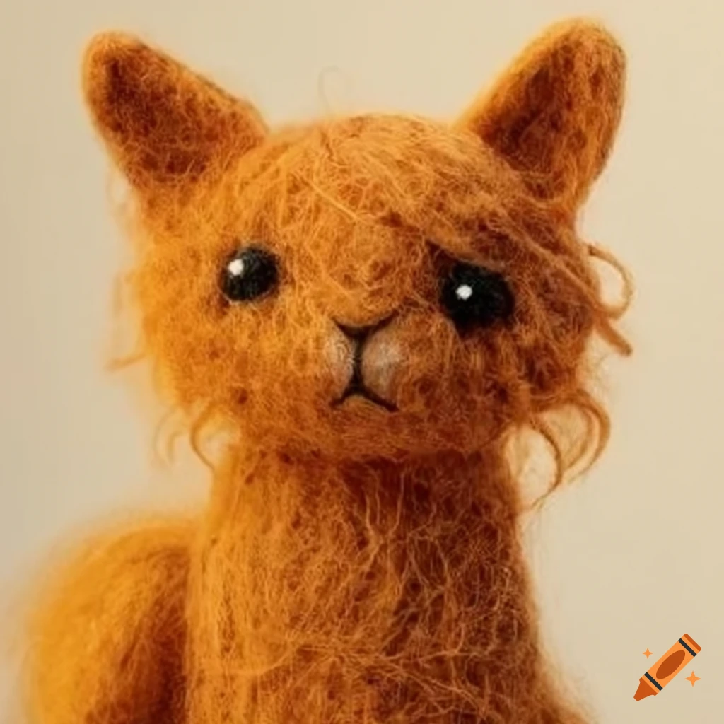 creatures made of felted wool