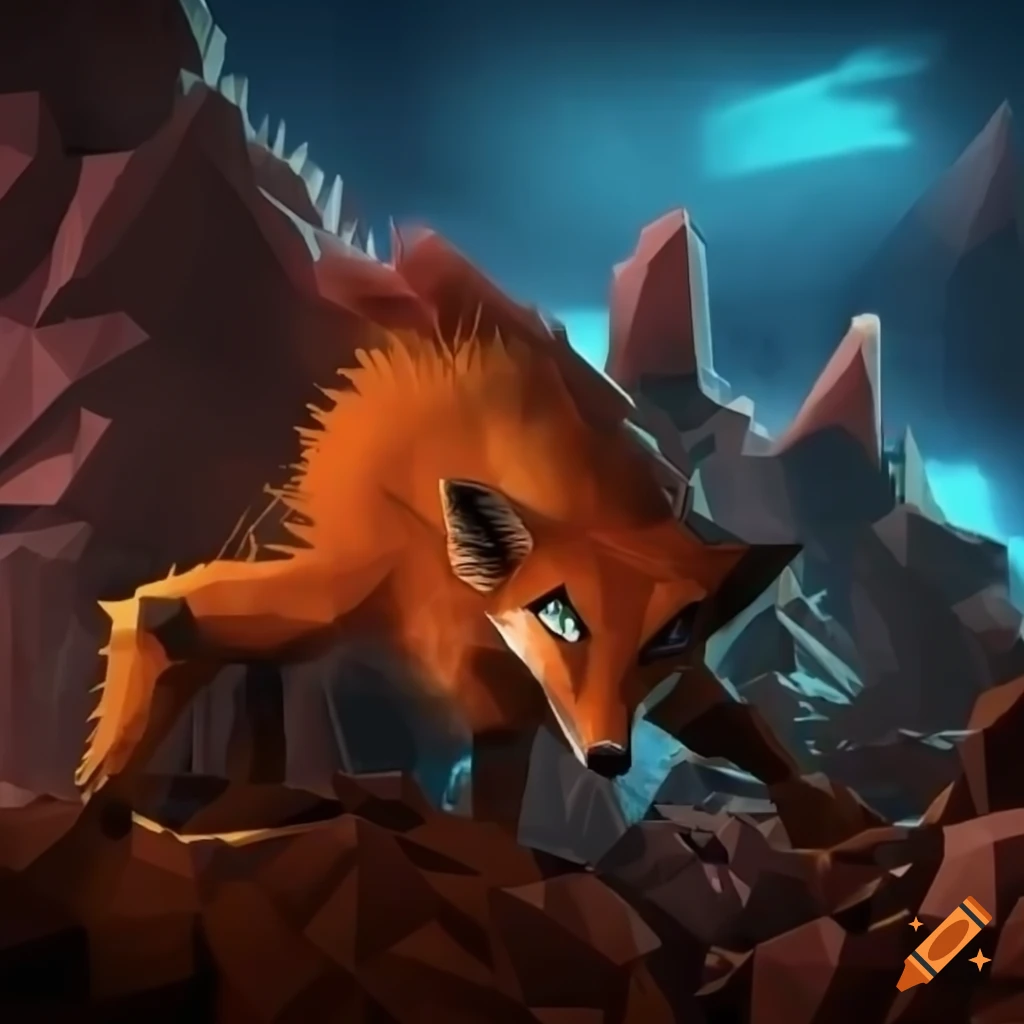 screenshot of a fox in Deep Rock Galactic