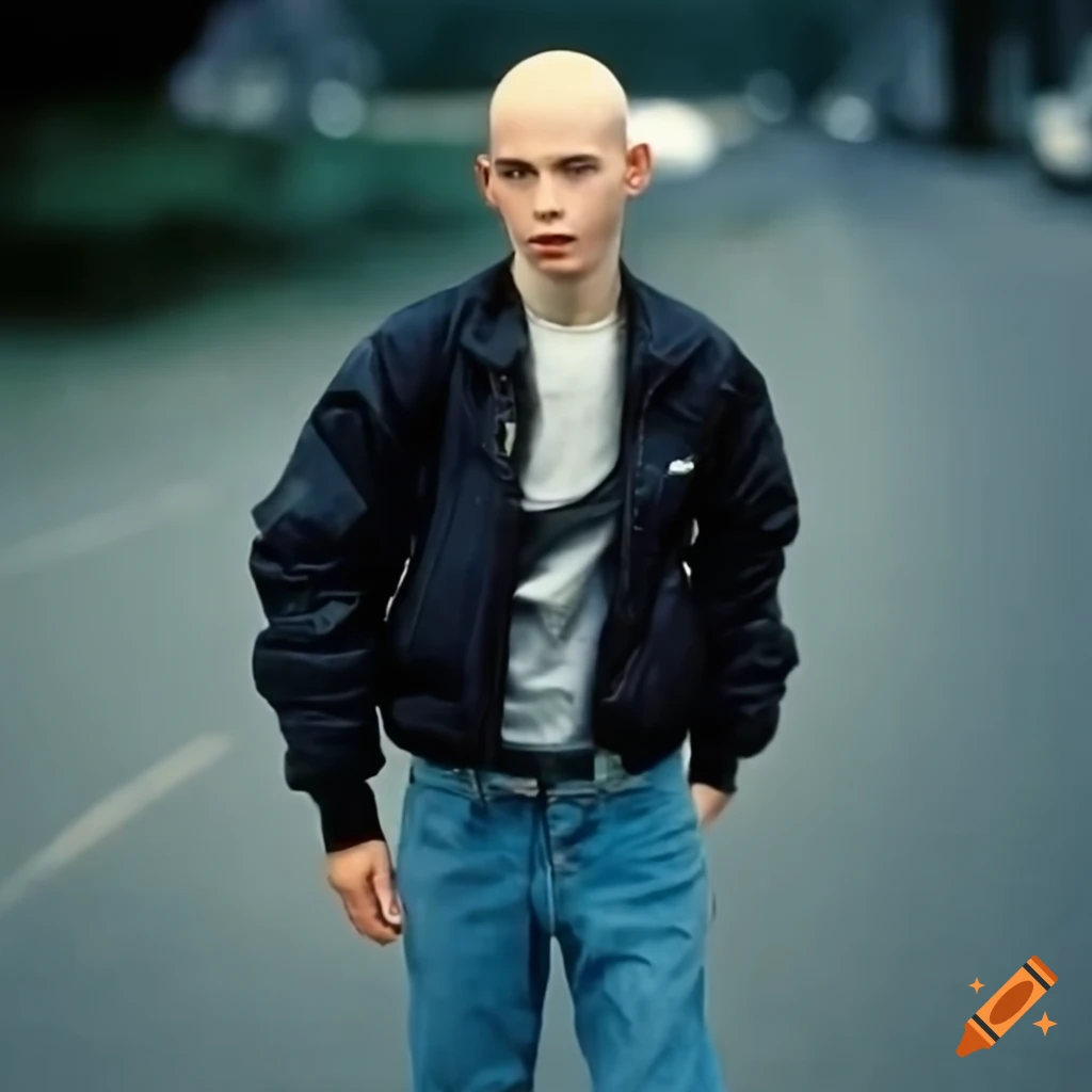 portrait of a young man in 1990s fashion