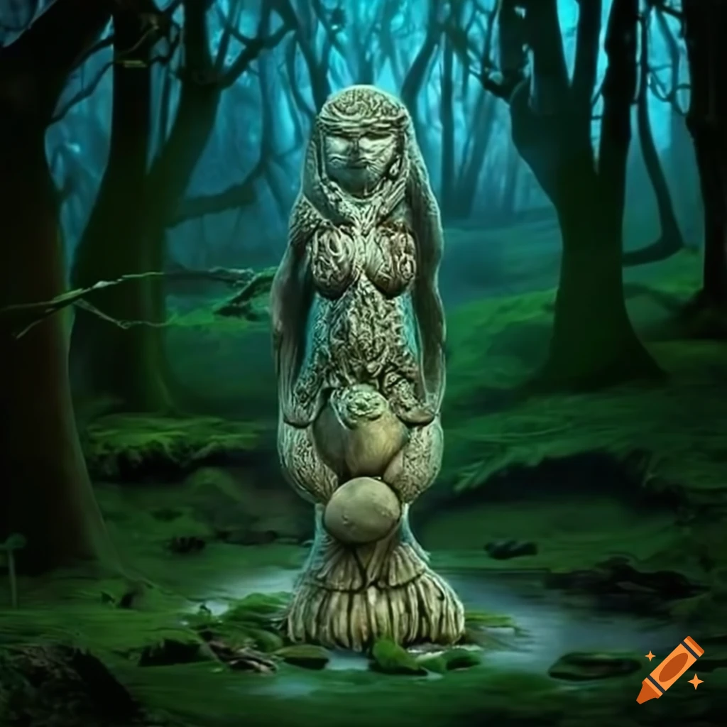 stone spirits in the forest