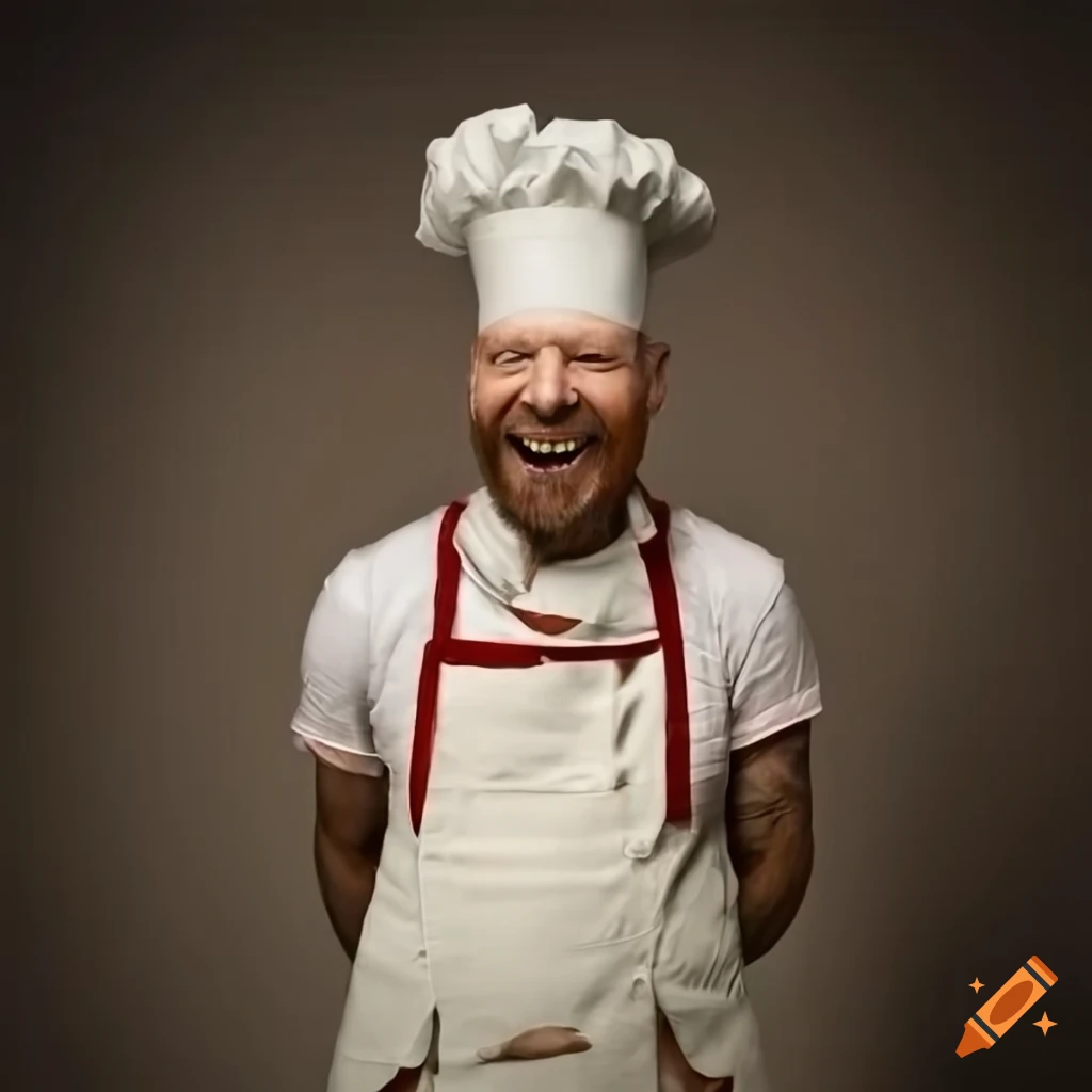 smiling chef with unique style