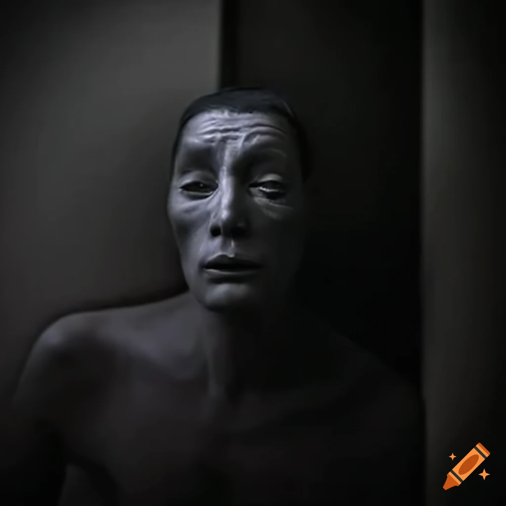 Conceptual art of a man in the corner