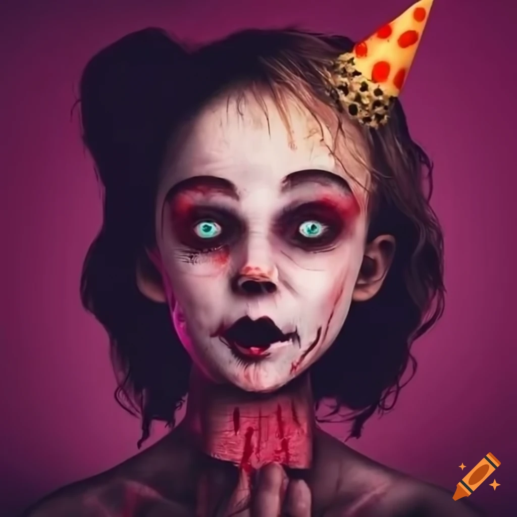 horror-themed invitation for a 16th birthday party