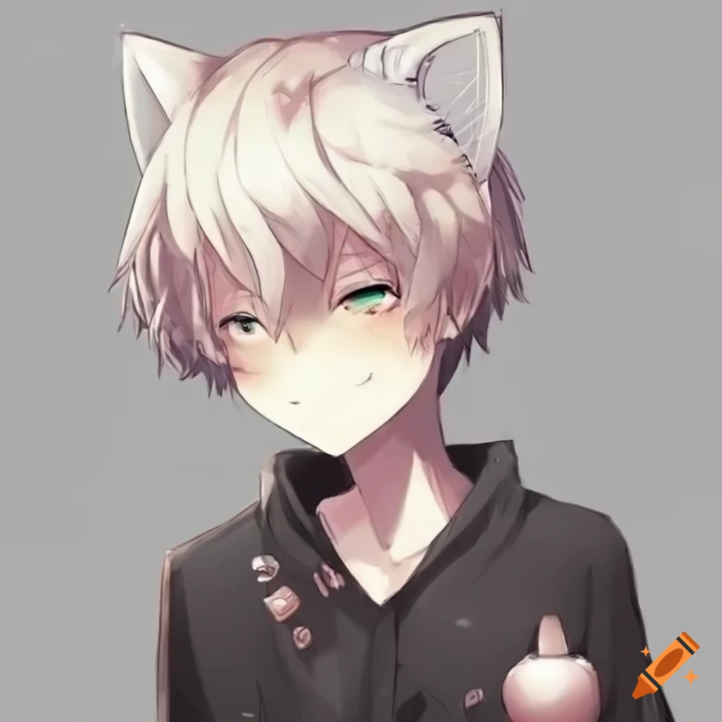 Cute Anime Cat Boy Character On Craiyon Cute Anime Cat Boy Character On Craiyon