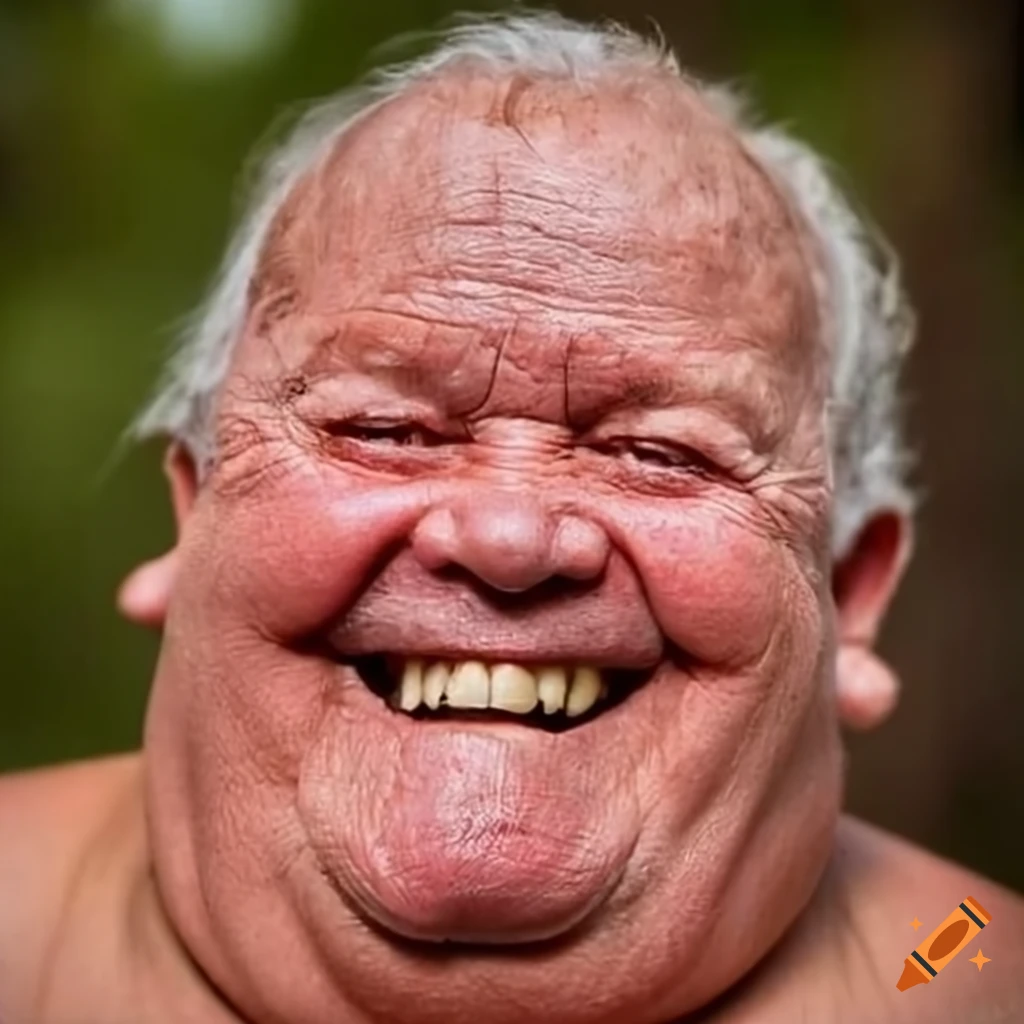 Smiling Old Fat Redneck On Craiyon
