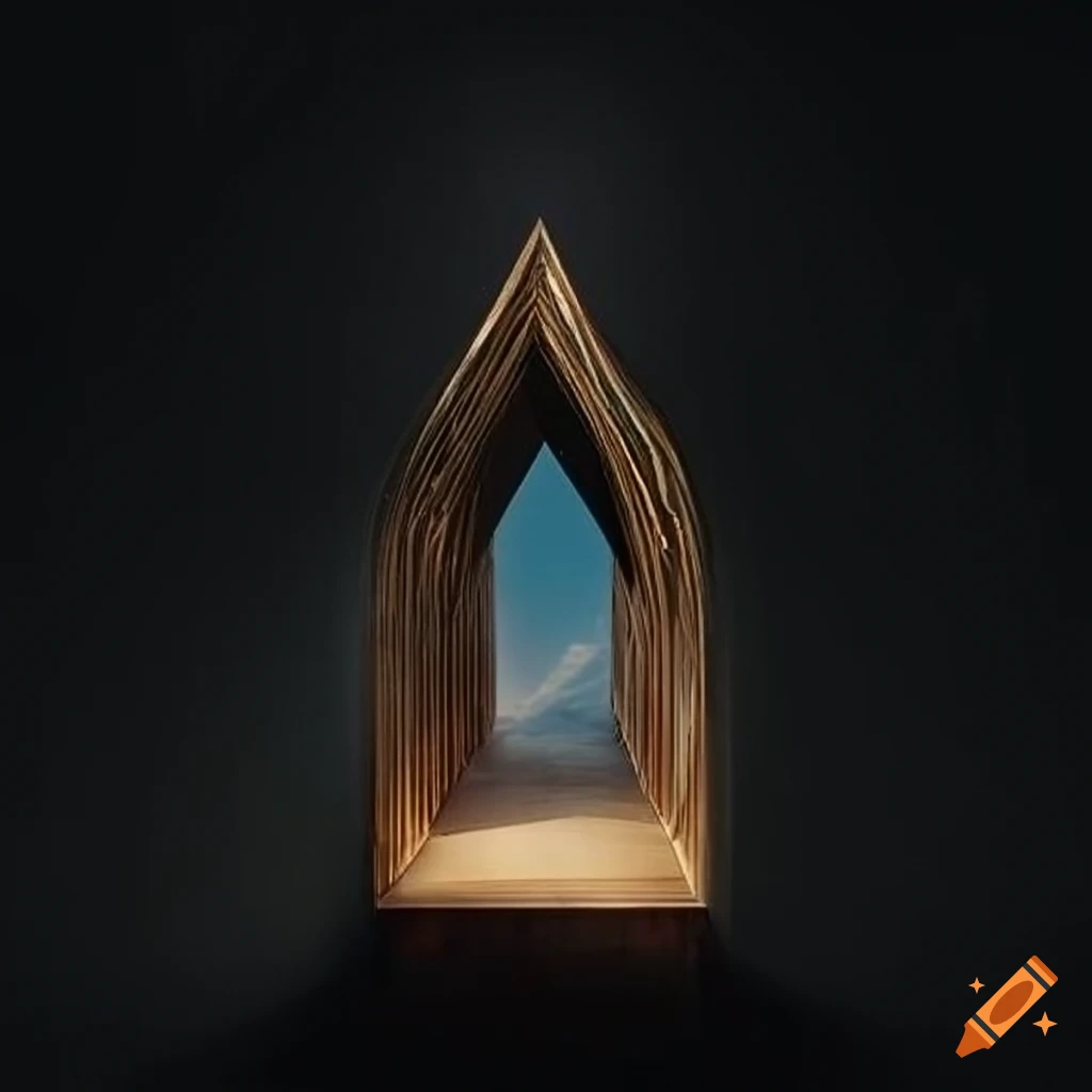 illusion of a cathedral-like cabin