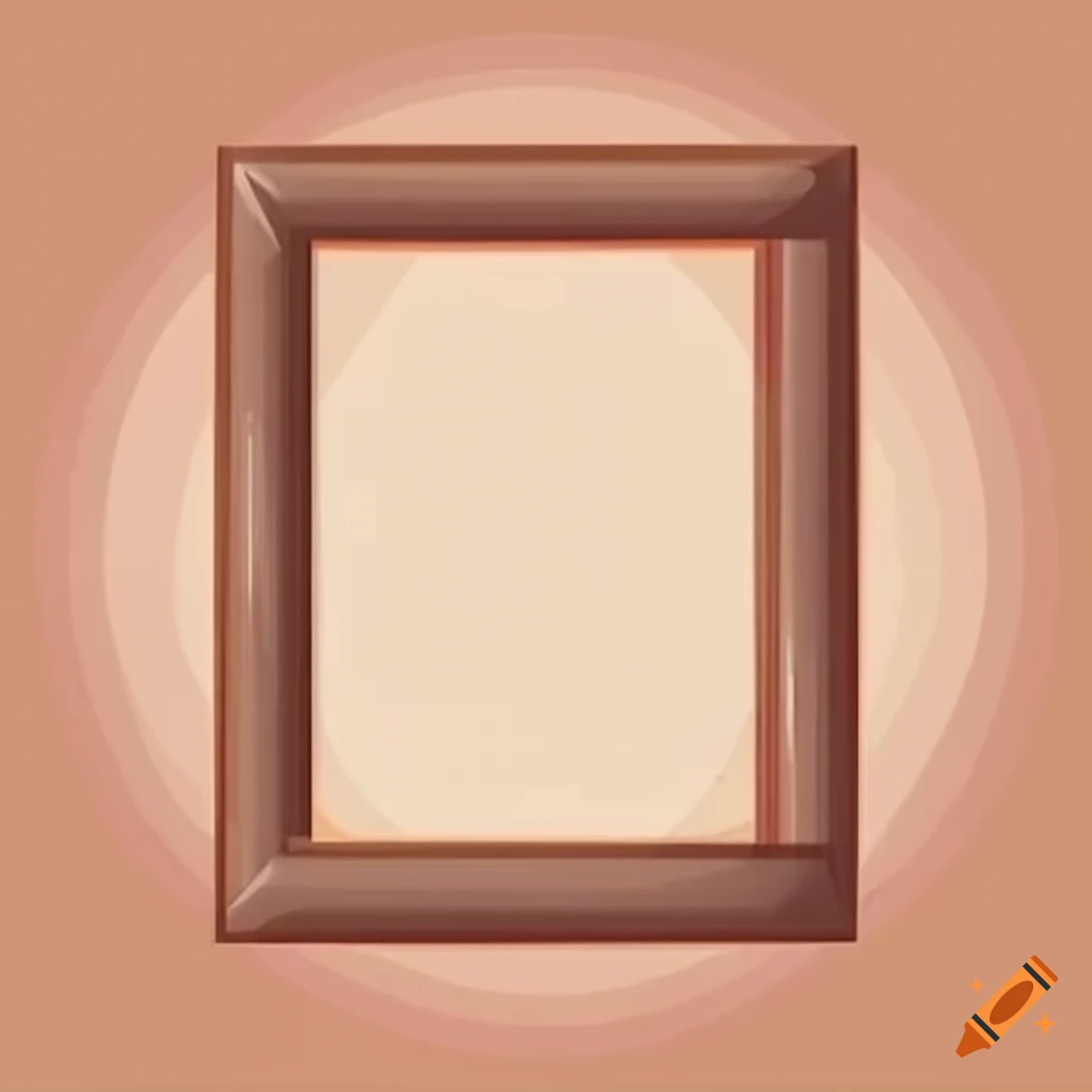 Cute light brown cartoon picture frame