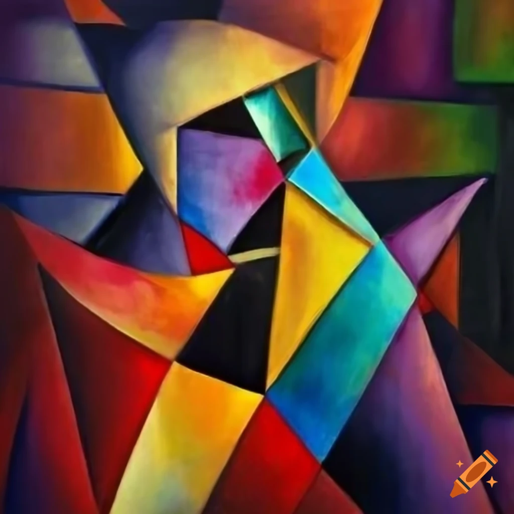 abstract cubist artwork
