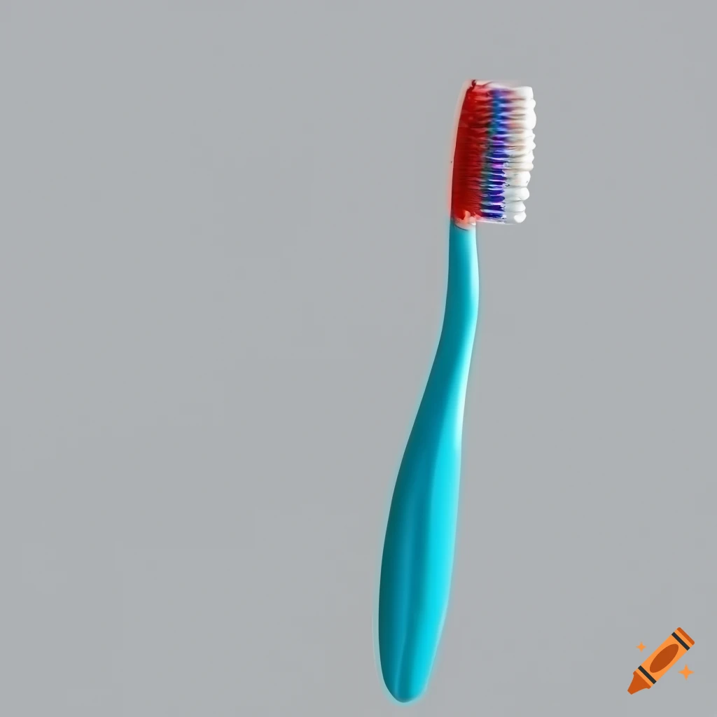 digital art of a toothbrush on white background