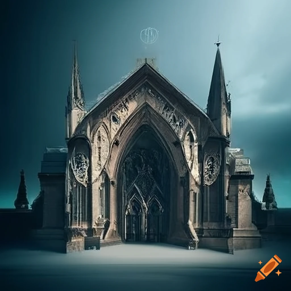 Photorealistic interdimensional portal gate in a dark street on Craiyon