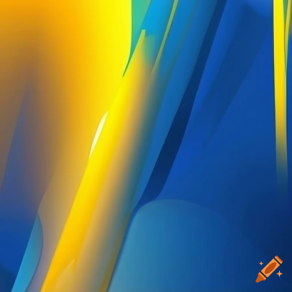 Blue and yellow background for powerpoint presentation on craiyon