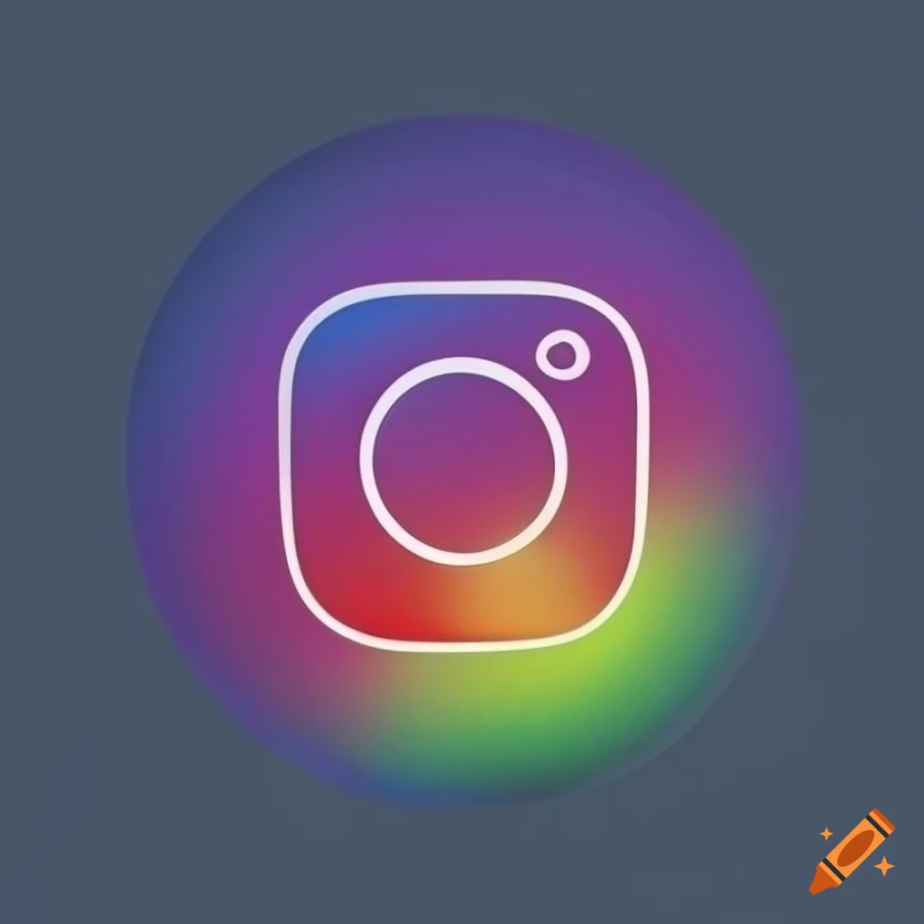 Round shiny silver frame Instagram icon button on transparent background  PNG - Similar PNG