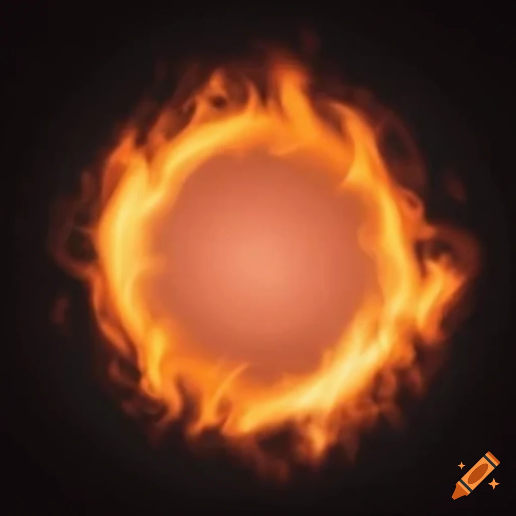 flame particle in the shape of a disc
