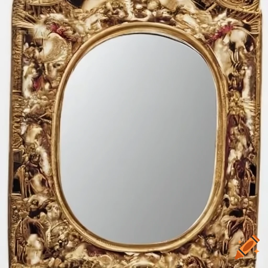 Artistic representation of a mirror on Craiyon