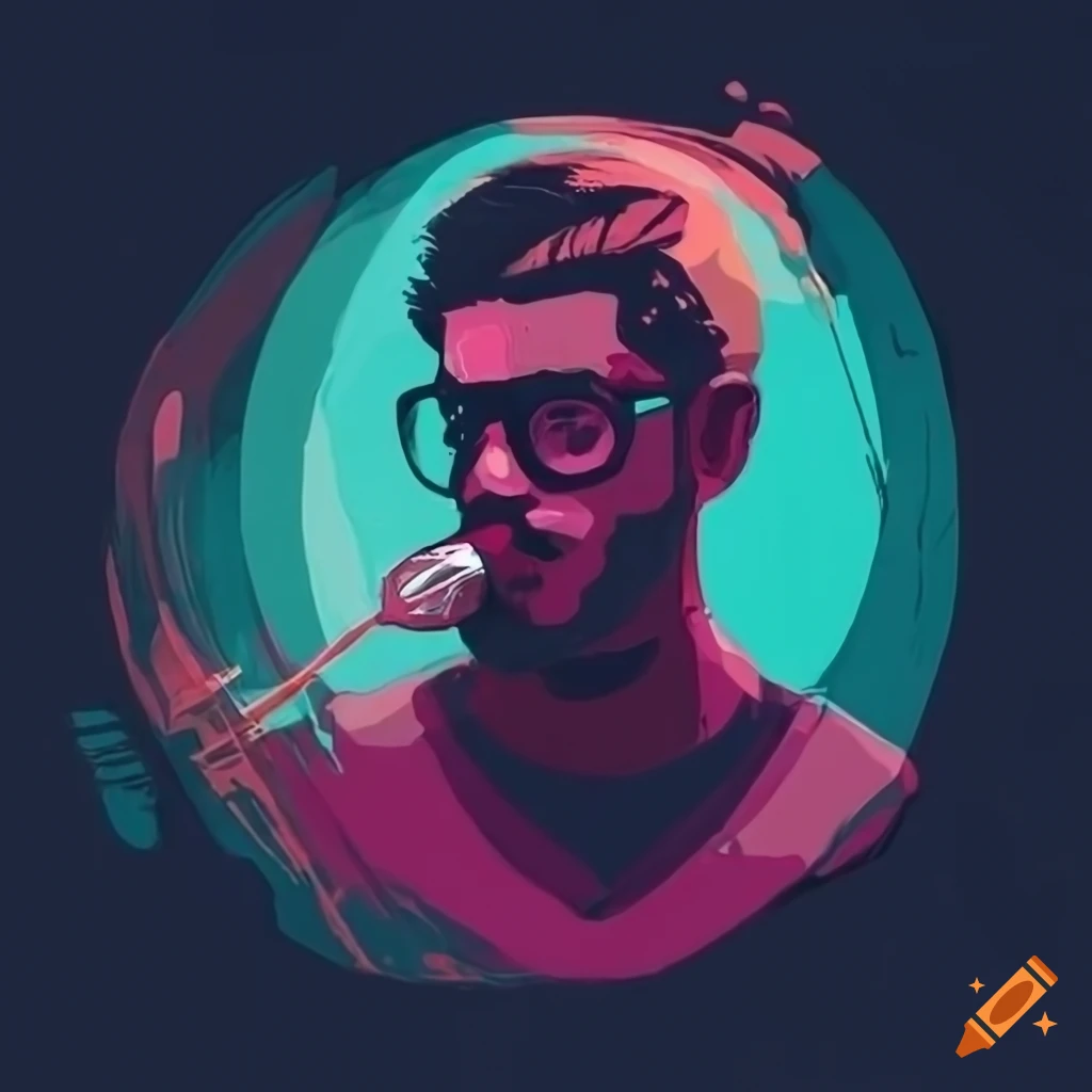 Album art with electronic music vibe on Craiyon