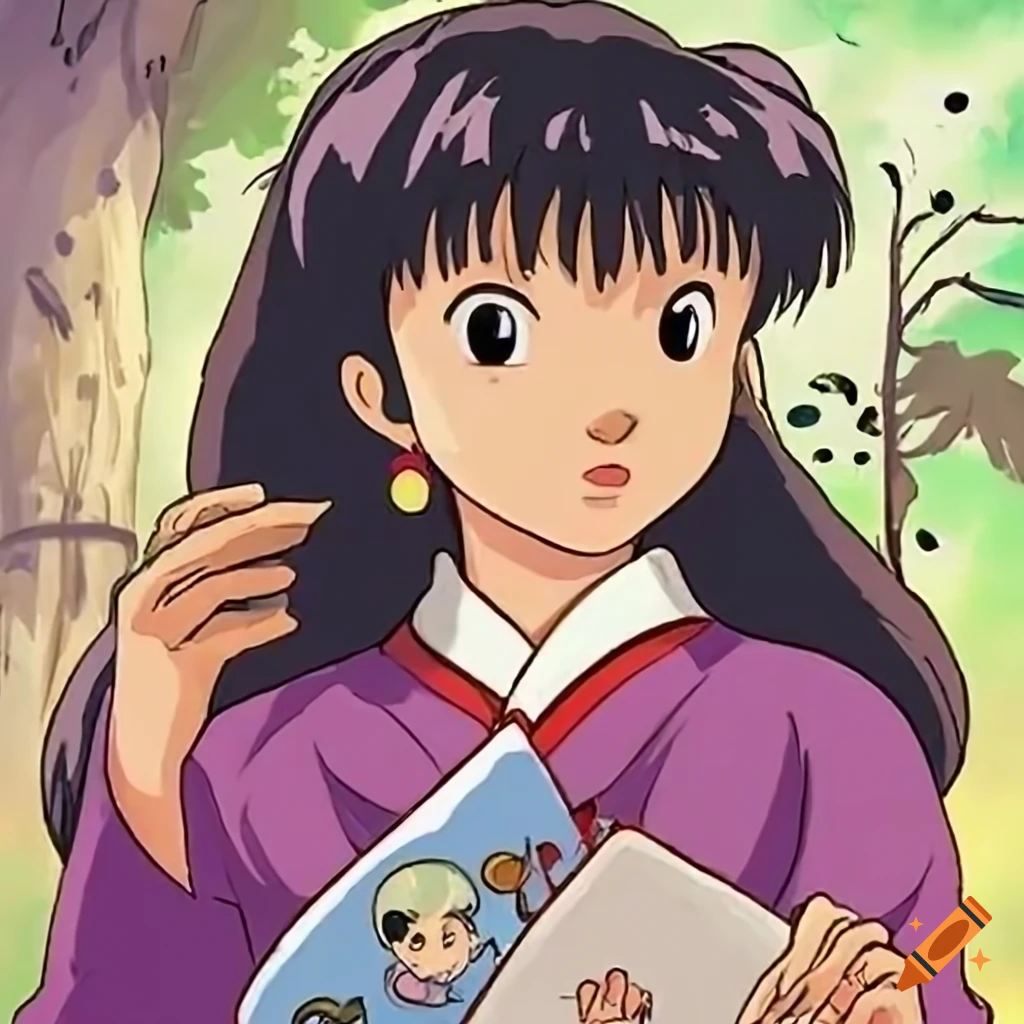 Ghibli characters in rumiko takahashi style on Craiyon