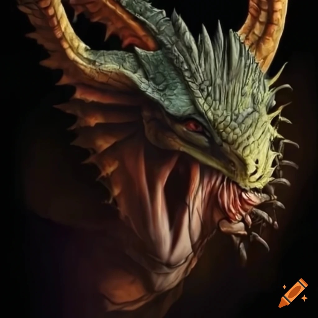 Hyper-realistic photo of a dragon