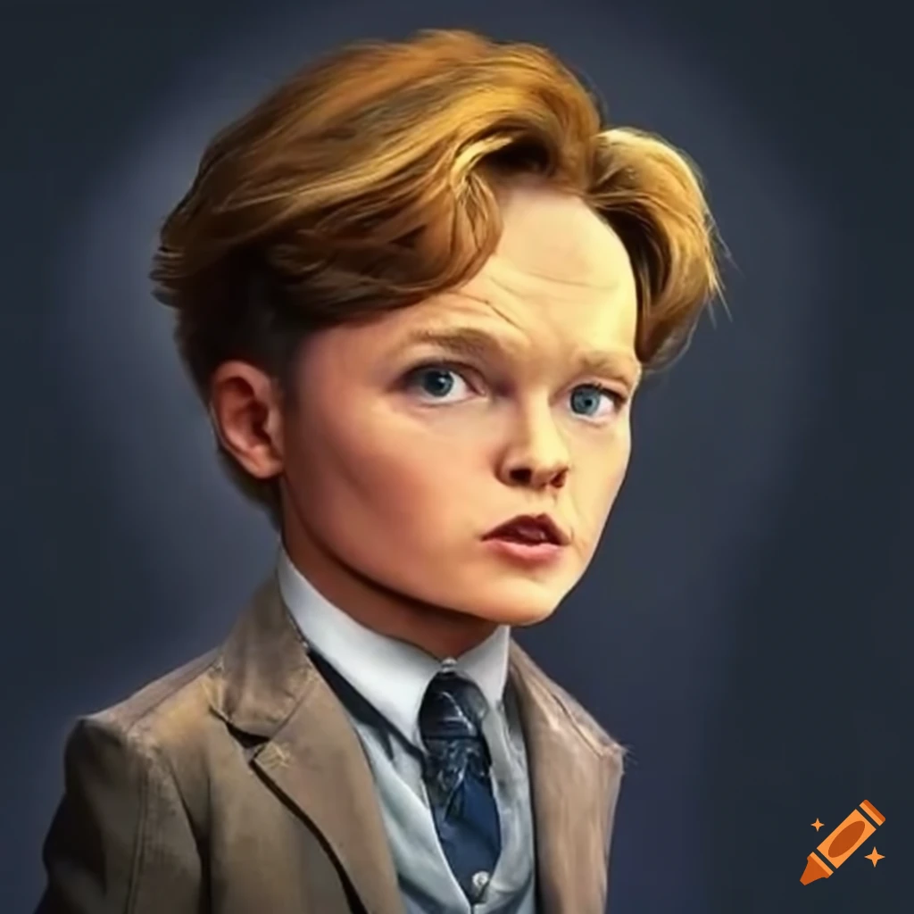 Conan o'brien as a child on Craiyon