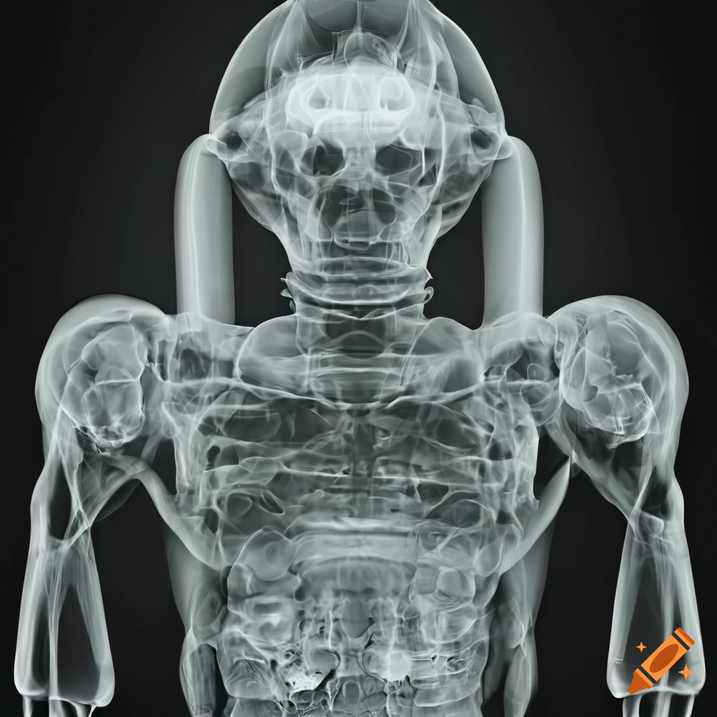 highly detailed x-ray of C3PO