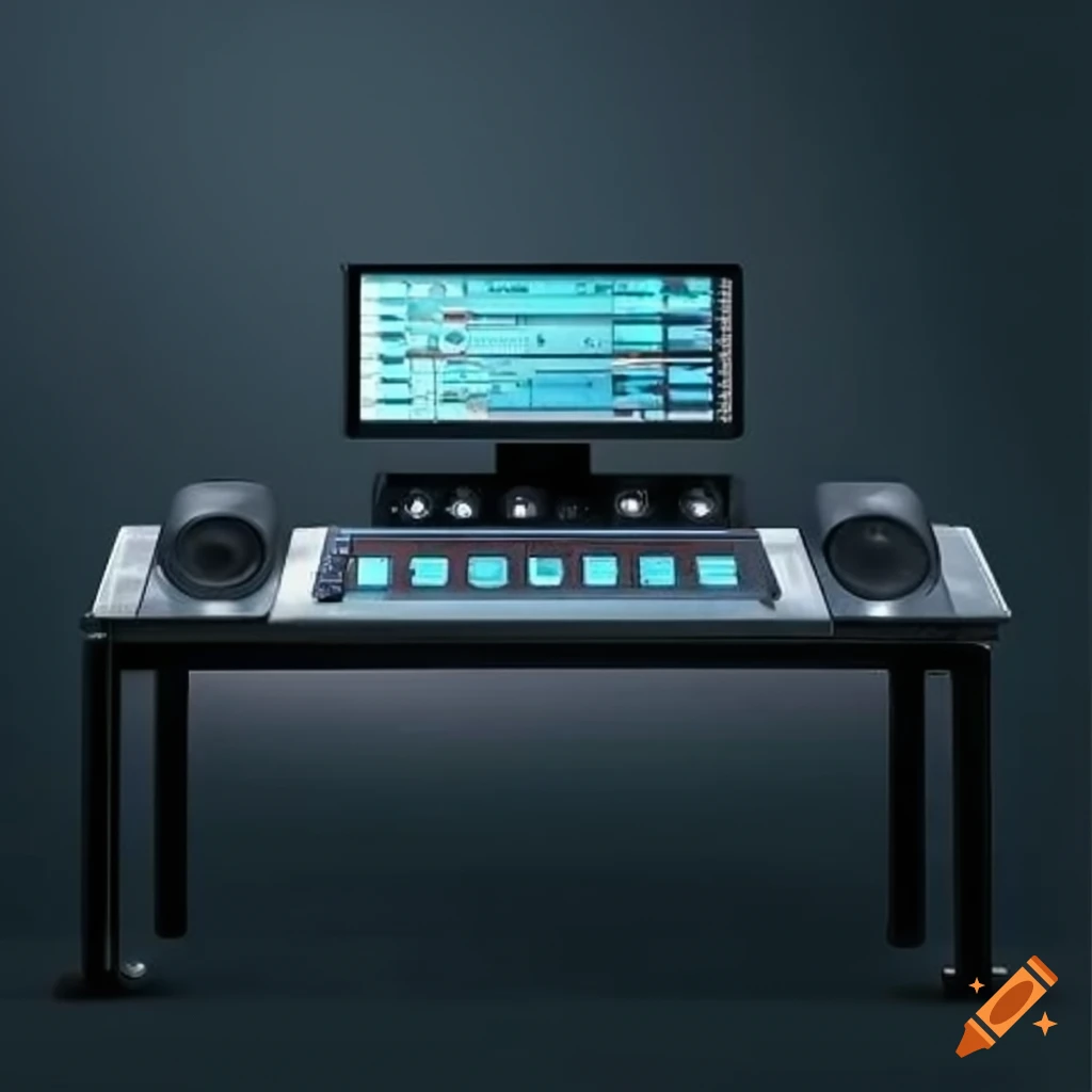Digital audio workstation illustration on craiyon